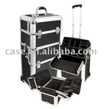 Aluminium machen Up Trolley Case, Rollkoffer, Mode-Aluminium-Rollkoffer